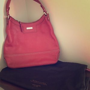 Red Kate Spade Leather Shoulder Bag